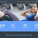 Website Gym, Fitness, Sports Club